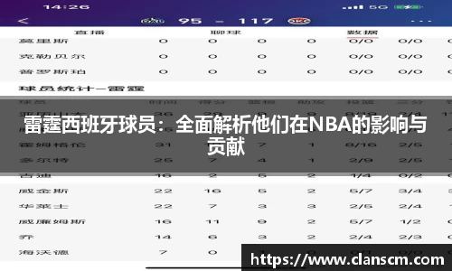 雷霆西班牙球员：全面解析他们在NBA的影响与贡献